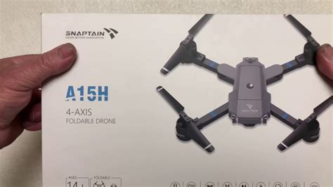 snaptain ah drone unboxing great  quad youtube