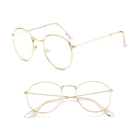 Buy Vintage Men Women Eyeglass Metal Frame Glasses Round Spectacles