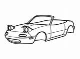 Mazda Mx5 Chassis Europe Mk1 sketch template