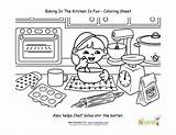 Coloring Kids Pages Baking Colouring Cooking Sheets Sheet Chef Kitchen Kid Fun Para Solus Worksheets Colorear Join Choose Board Explores sketch template