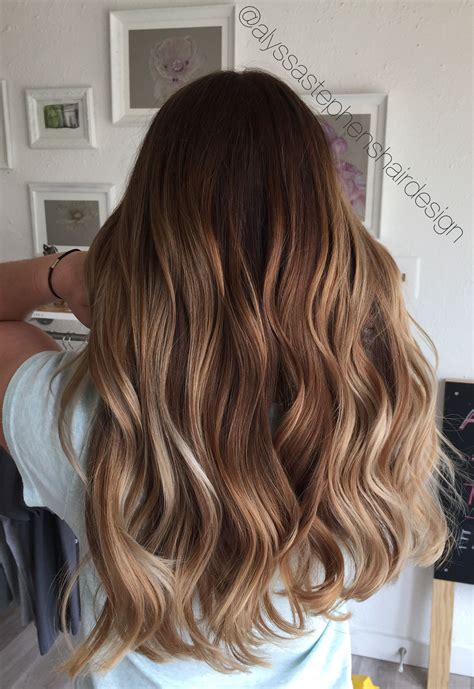 Milk Chocolate Honey Blonde Bronde Balayage Hair Color