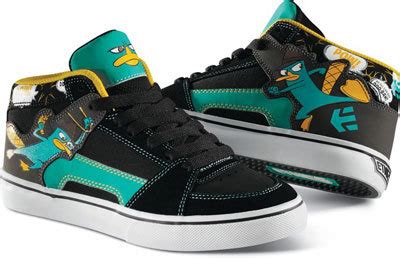 etnies  footwear collection based  phineas  ferb