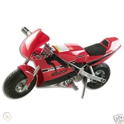 razor pocket rocket mini electric motorcycle pr