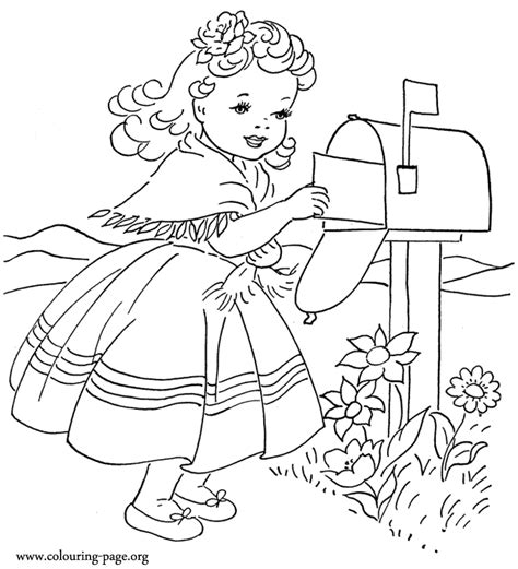 girl coloring page coloring home