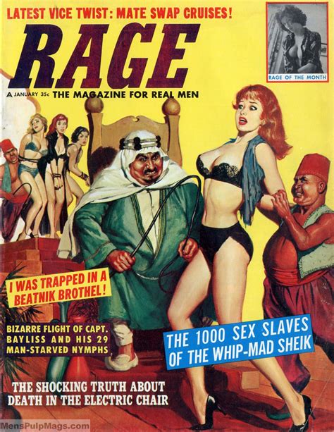 not pulp covers rage january 1963 cover by john duillo