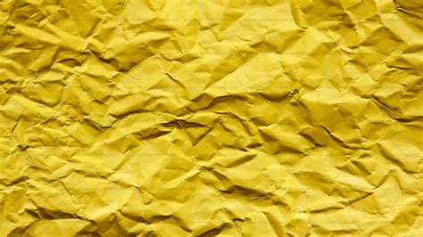 paper backgrounds yellow wrinkled paper texture hd