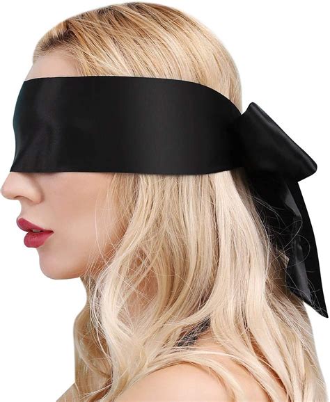 Satin Eye Mask Sleeping Blindfold For Women Sex Black Uk