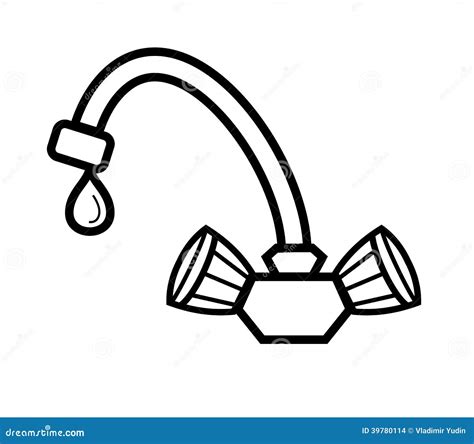 water tap stock vector illustration  spare device