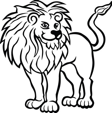 coloring page lion  printable lion coloring pages  kids