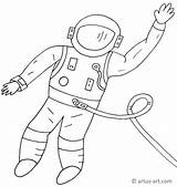 Astronaut Ausmalbild Ausmalen Rakete Zum Weltall Weltraum Planeten Artus Sterne sketch template