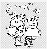 Peppa Pig Coloring Christmas Colouring Clipart Pages Seekpng sketch template