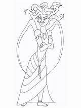 Coloring Pages Medusa Popular sketch template