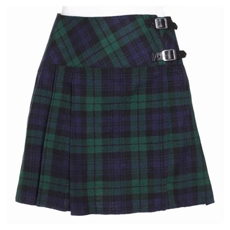 Ladies Black Watch Skirt Kilt Billie Style Size 56