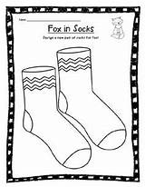 Seuss Dr Socks Fox Activities Preschool Activity Week Use Pair Wacky Crafts Clothes Coloring Themes Book sketch template