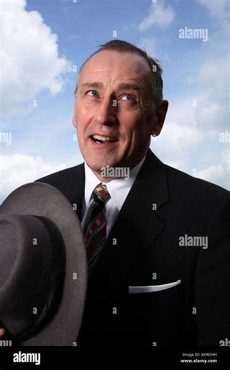 fashioned cheeky middle aged man stock photo alamy