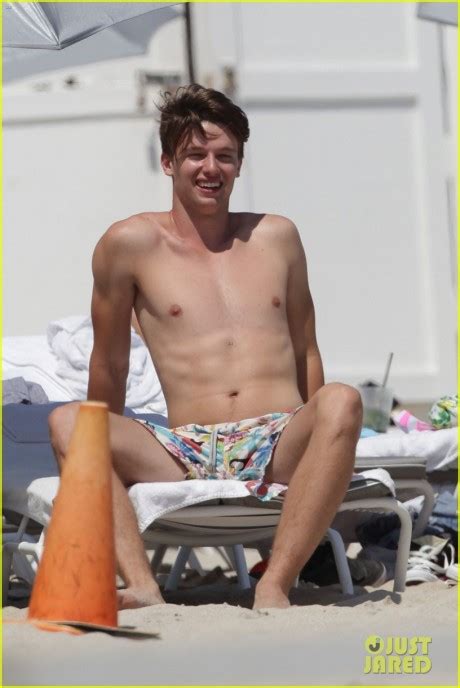 shirtless patrick schwarzenegger caught shirtless and showing off nearly naked and completely