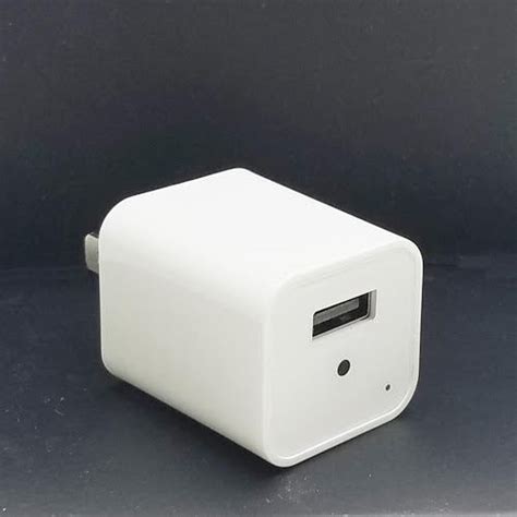 white mini 1080p camera usb wall plug charger spy hidden