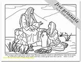 Well Woman Jesus Sunday School Bible Coloring Kids Drawing Year Pages Story Women Craft Lesson Lds Printable Church Children Color sketch template