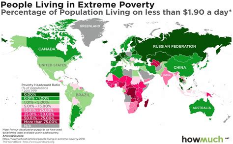 This Map Illustrates The Percentage Of A Country’s Population That