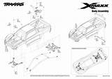 Body Traxxas Maxx 8s Diagram Xmaxx Parts Exploded Assembly Rtr 6s Tqi Eurorc Brushless Tsm 4wd Numbers Cart Details Part sketch template