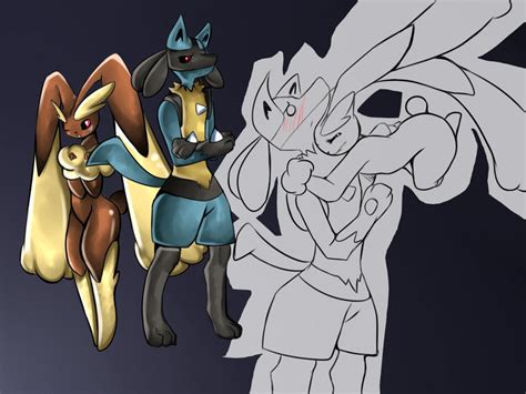 Lucario And Lopunny By Parliy On Deviantart
