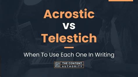 acrostic  telestich       writing