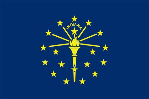 indiana state flag liberty flag banner