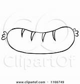 Sausage Coloring Clipart Grilled Outlined Royalty Cartoon Toon Hit Vector Illustrations Designlooter 470px 49kb sketch template
