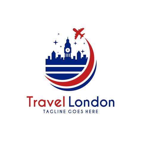 travel logo  london england  vector art  vecteezy