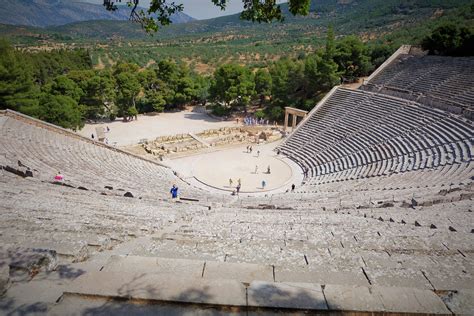 epidaurus   perfect ancient greek theatre carry   harry