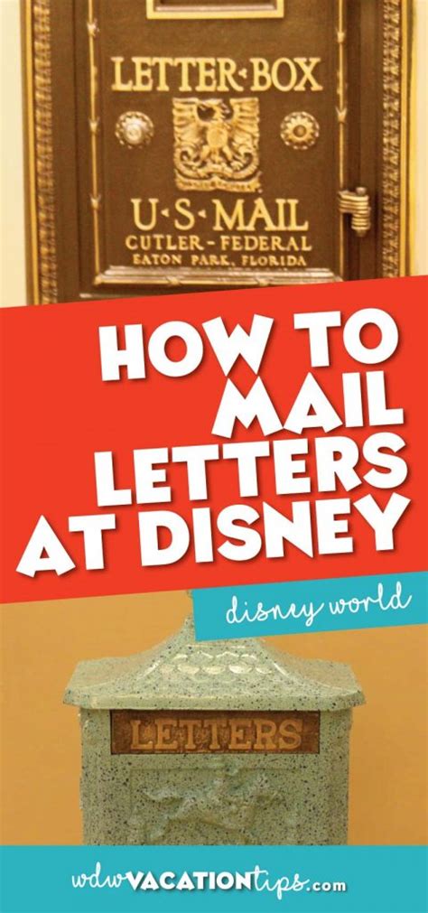mail letters  walt disney world wdw vacation tips