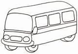 Mezzi Trasporto Autobus Furgone Stampare sketch template