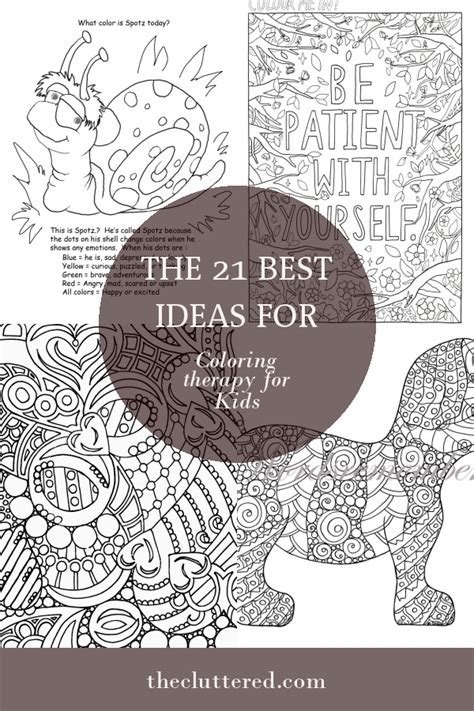 ideas  coloring therapy  kids home family style