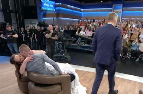 jeremy kyle guest has outrageous make out session with fiance on stage