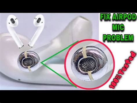 fix airpods microphone  working   clean airpods mic