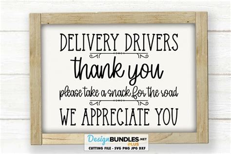 delivery drivers snack sign svg   sign svg