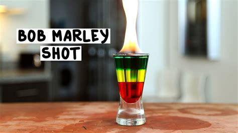 Flaming Bob Marley Shot Tipsy Bartender