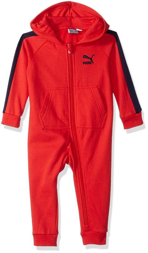 puma boys baby fleece coverall ribbon red   extra information click  picture