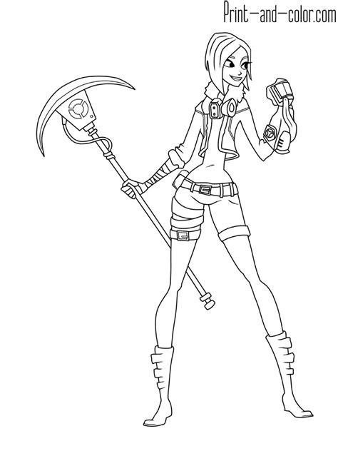 fortnite coloring pages  skins