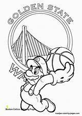 Celtics Coloring Pages Basketball Mycoloring Boston Divyajanani sketch template