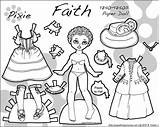 Paper Faith Dolls Doll 18th Pixie Century Printable Historical Print Color Coloring Debuting Set Paperthinpersonas Cent sketch template