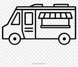 Food Truck Drawing Template Blank Coloring Sketch Simple sketch template