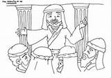 Preaching Synagogue Apostle Children Silas Catechismo Domenicale Bibbia Biblia Getdrawings sketch template