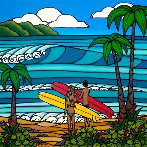 heather brown surf artist  kauai hawaii  california