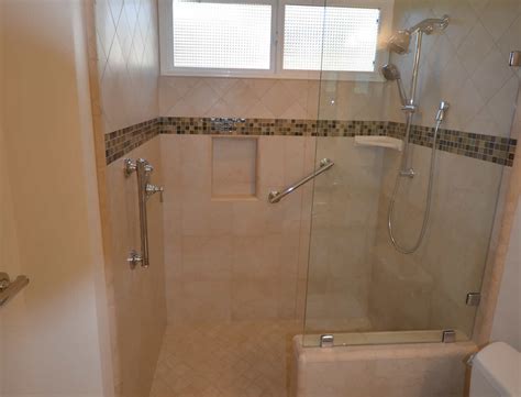 zero threshold shower bathroom remodel lompoc ca