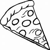 Colorir Pepperoni Pizze Pizzas Margerita sketch template