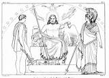 Zeus Hermes Atena Disegno Kolorowanka Mitologia Grecka Ermes Athena Greco Bogowie Flaxman Kolorowanki Stampare Druku Athene Gods Greci sketch template