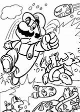 Coloring Pages Super Mario Bros Boys Submarine Sonic sketch template