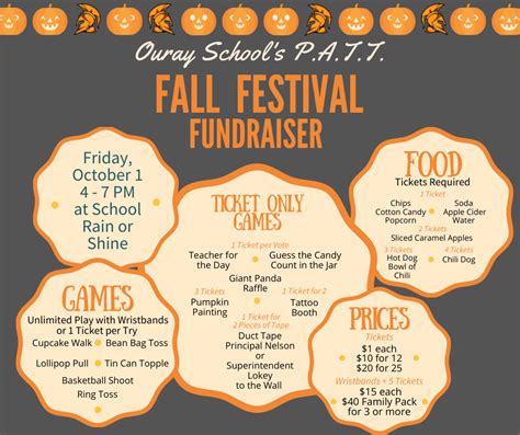 patt fall festival games  activities ouray school district