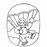 Coloring Pages Skydiving Diving Sky Color Scuba Getdrawings Boy Getcolorings sketch template